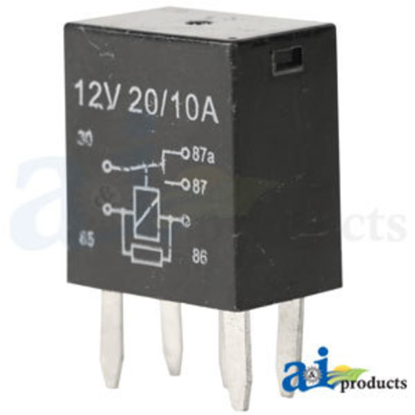 A & I Products Relay; 12 Amp 4" x3" x2" A-57M9880